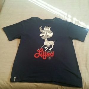 LRG Getting Lifted T-shirt XL (Navy Blue)